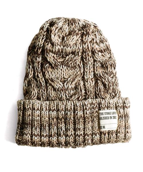 ZIP FIVE（ジップファイブ）の「【ZIP FIVE】ニットキャップ / ニット帽 / ケーブル（ニットキャップ/ビーニー・レディース・ブラック/ネイビー/ブラウン/グレー/レッド/オリーブ/ピンク/オレンジ/アイボリー/マスタード/ブラック系その他/杢グレー/グレー系その他/ベージュ系その他/ブルー系その他/キャメル/ワイン/レンガ/チャコール/ベージュ系その他2/パープル/グレイッシュベージュ/スモークグレー/グリーン/ブルー・FREE）」の12枚目の写真