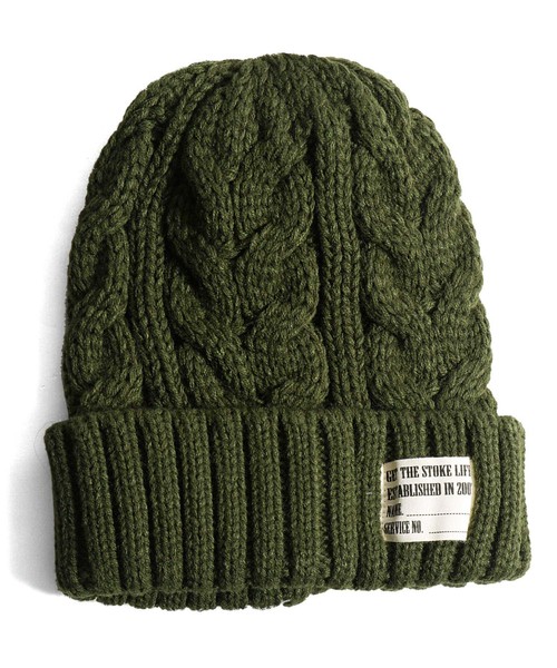 ZIP FIVE（ジップファイブ）の「【ZIP FIVE】ニットキャップ / ニット帽 / ケーブル（ニットキャップ/ビーニー・レディース・ブラック/ネイビー/ブラウン/グレー/レッド/オリーブ/ピンク/オレンジ/アイボリー/マスタード/ブラック系その他/杢グレー/グレー系その他/ベージュ系その他/ブルー系その他/キャメル/ワイン/レンガ/チャコール/ベージュ系その他2/パープル/グレイッシュベージュ/スモークグレー/グリーン/ブルー・FREE）」の13枚目の写真