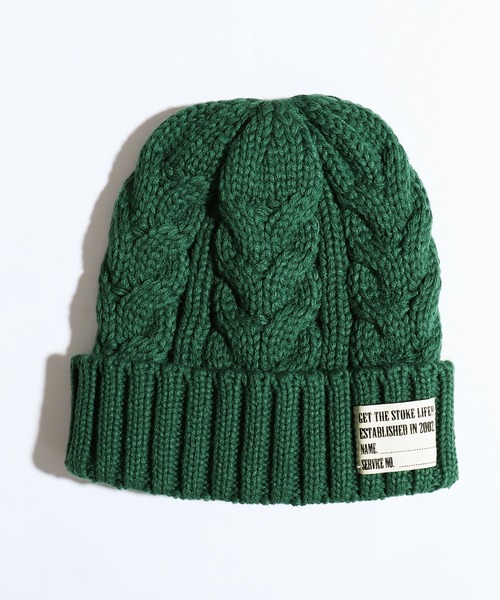 ZIP FIVE（ジップファイブ）の「【ZIP FIVE】ニットキャップ / ニット帽 / ケーブル（ニットキャップ/ビーニー・レディース・ブラック/ネイビー/ブラウン/グレー/レッド/オリーブ/ピンク/オレンジ/アイボリー/マスタード/ブラック系その他/杢グレー/グレー系その他/ベージュ系その他/ブルー系その他/キャメル/ワイン/レンガ/チャコール/ベージュ系その他2/パープル/グレイッシュベージュ/スモークグレー/グリーン/ブルー・FREE）」の14枚目の写真