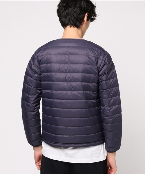ダントン　ノーカラー　インナーダウン　ネイビー 中古・古着通販】DANTON (ダントン) Crew Neck Inner Down