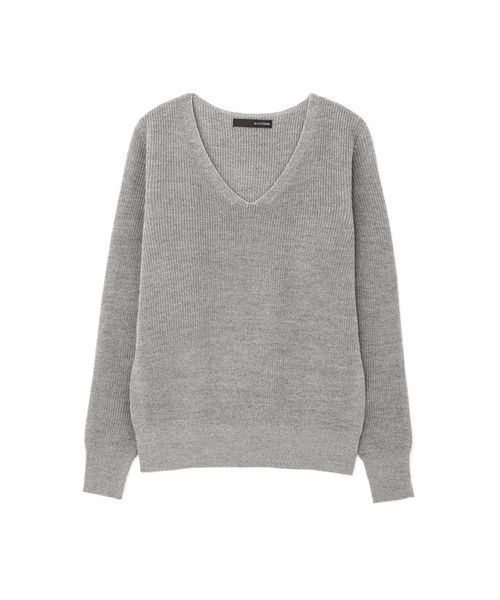 22 OCTOBRE(ヴァンドゥ-オクトーブル)の「◆ラメ混ニット(ニット/セーター・レディース・グレー/ベージュ/ブルー・2)」の2枚目の写真