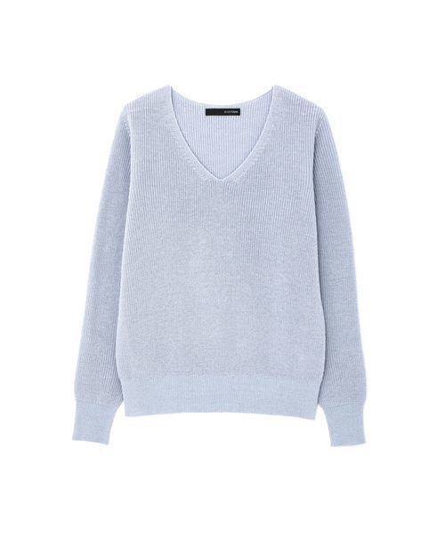 22 OCTOBRE(ヴァンドゥ-オクトーブル)の「◆ラメ混ニット(ニット/セーター・レディース・グレー/ベージュ/ブルー・2)」の10枚目の写真