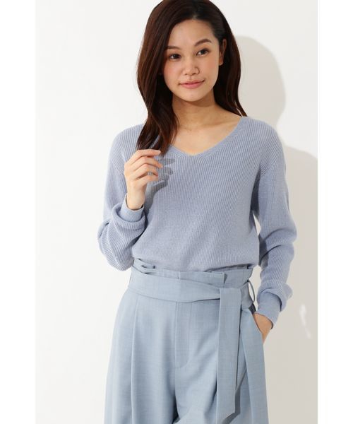 22 OCTOBRE(ヴァンドゥ-オクトーブル)の「◆ラメ混ニット(ニット/セーター・レディース・グレー/ベージュ/ブルー・2)」の18枚目の写真