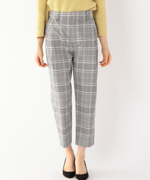 Prefer SHIPS（プリファーシップス）の「Prefer SHIPS: チェックワンタックテーパードパンツ（その他パンツ・レディース・ブラック・36/38）」の10枚目の写真