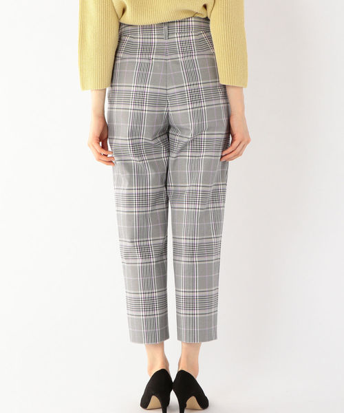 Prefer SHIPS（プリファーシップス）の「Prefer SHIPS: チェックワンタックテーパードパンツ（その他パンツ・レディース・ブラック・36/38）」の8枚目の写真