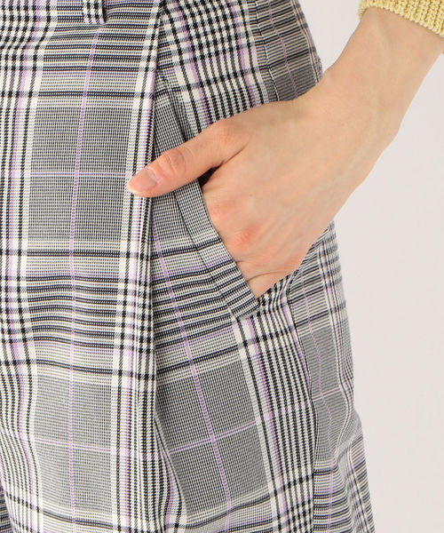 Prefer SHIPS（プリファーシップス）の「Prefer SHIPS: チェックワンタックテーパードパンツ（その他パンツ・レディース・ブラック・36/38）」の5枚目の写真