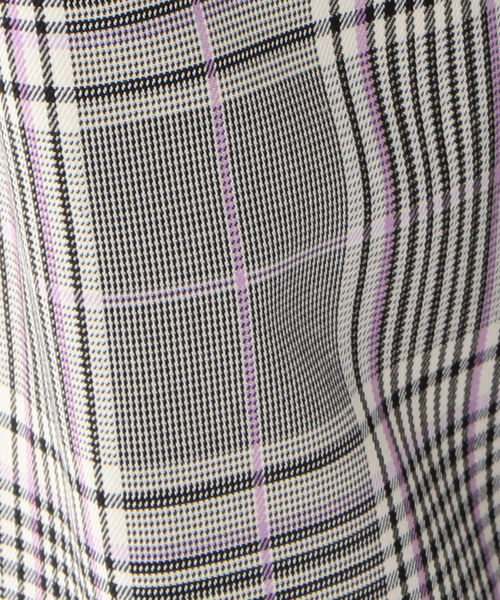 Prefer SHIPS（プリファーシップス）の「Prefer SHIPS: チェックワンタックテーパードパンツ（その他パンツ・レディース・ブラック・36/38）」の2枚目の写真