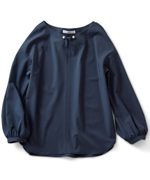 IEDIT | ＩＥＤＩＴ　パール調バーで華やぐ　ストレッチとろみブラウス(シャツ/ブラウス)