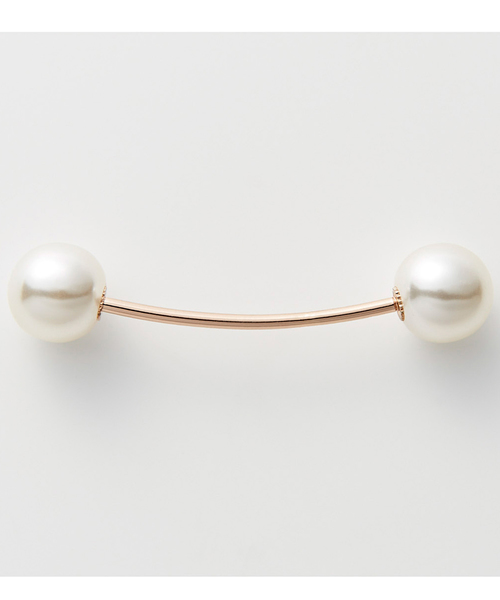 IEDIT（イディット）の「ＩＥＤＩＴ　パール調バーで華やぐ　ストレッチとろみブラウス（シャツ/ブラウス・レディース・ホワイト/ネイビー/ライトピンク/ベージュ・SMALL/MEDIUM/LARGE/X-LARGE/XX-LARGE）」の9枚目の写真