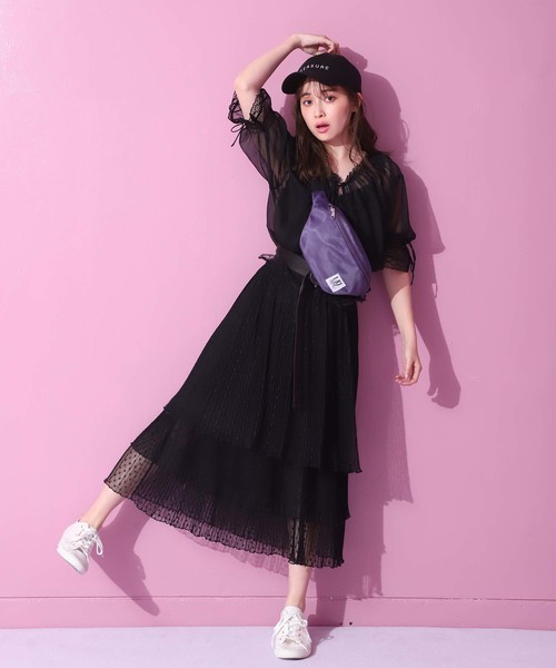 one after another NICE CLAUP(ワンアフターアナザーナイスクラップ)の「ヴィンテージ羽織りブラウス(シャツ/ブラウス・レディース・ブラック/ベージュ/オフホワイト・FREE)」の14枚目の写真