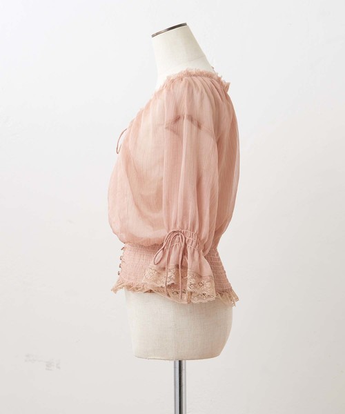 one after another NICE CLAUP(ワンアフターアナザーナイスクラップ)の「ヴィンテージ羽織りブラウス(シャツ/ブラウス・レディース・ブラック/ベージュ/オフホワイト・FREE)」の17枚目の写真