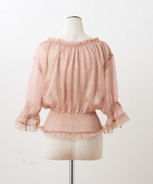 one after another NICE CLAUP(ワンアフターアナザーナイスクラップ)の「ヴィンテージ羽織りブラウス(シャツ/ブラウス・レディース・ブラック/ベージュ/オフホワイト・FREE)」の18枚目の写真