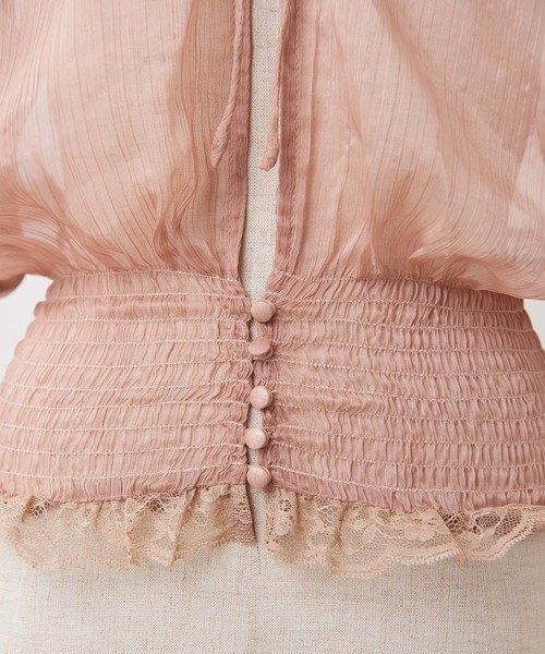 one after another NICE CLAUP(ワンアフターアナザーナイスクラップ)の「ヴィンテージ羽織りブラウス(シャツ/ブラウス・レディース・ブラック/ベージュ/オフホワイト・FREE)」の20枚目の写真