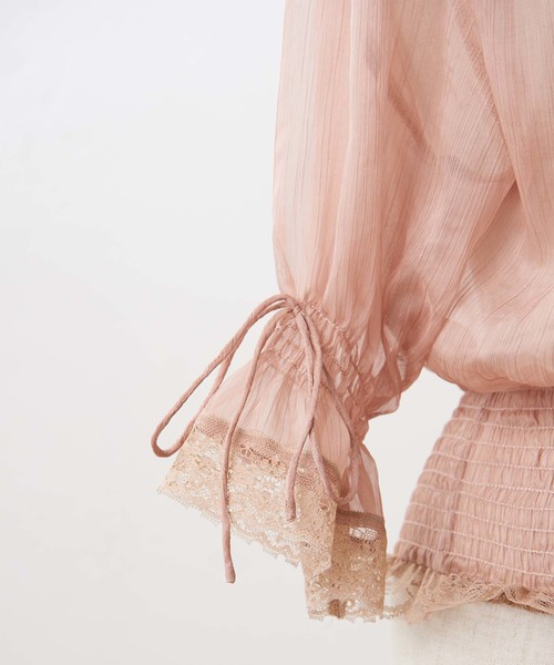 one after another NICE CLAUP(ワンアフターアナザーナイスクラップ)の「ヴィンテージ羽織りブラウス(シャツ/ブラウス・レディース・ブラック/ベージュ/オフホワイト・FREE)」の21枚目の写真