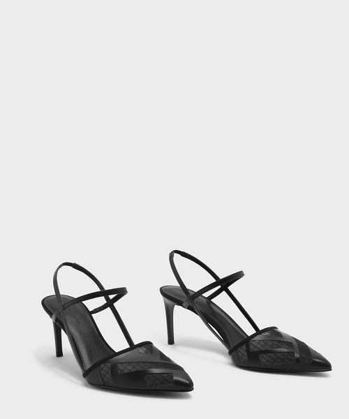 CHARLES & KEITH(チャールズ & キース)の「コントラストティーバースリングバックヒール / CONTRAST T-BAR SLINGBACK HEELS(パンプス・レディース・ホワイト/ブラック/イエロー・22.5cm/23cm/23.5cm/24.5cm/25cm/25.5cm)」の11枚目の写真