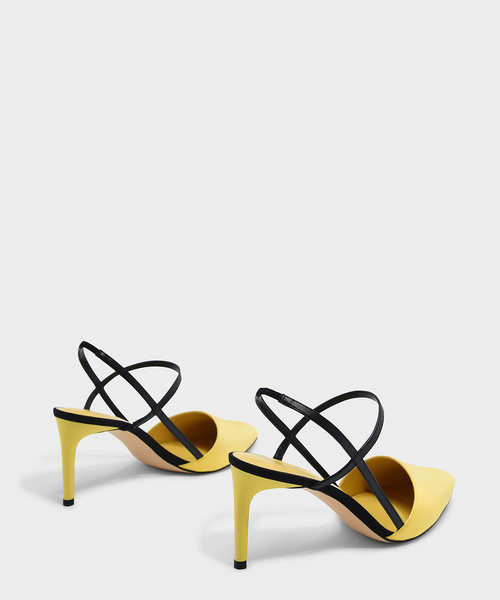 CHARLES & KEITH(チャールズ & キース)の「コントラストティーバースリングバックヒール / CONTRAST T-BAR SLINGBACK HEELS(パンプス・レディース・ホワイト/ブラック/イエロー・22.5cm/23cm/23.5cm/24.5cm/25cm/25.5cm)」の18枚目の写真