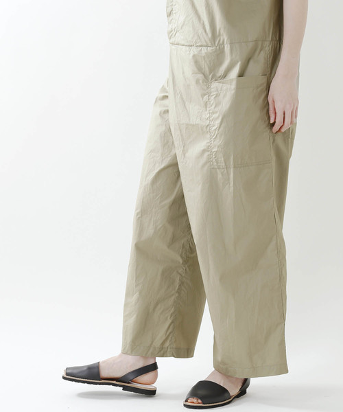 UNIVERSAL TISSU（ユニヴァーサルティシュ）の「「universaltissu / ユニヴァーサルティシュ」コットンタイプライターオリガミオールインワン（つなぎ/オールインワン・レディース・ブラック/ネイビー/ベージュ・FREE）」の20枚目の写真