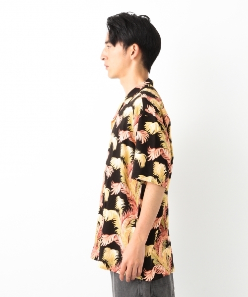 RAGEBLUE（レイジブルー）の「＜reyn spooner×RAGEBLUE＞レーヨン柄シャツ/796150（シャツ/ブラウス・メンズ・ブラック/レッド・MEDIUM/LARGE）」の5枚目の写真