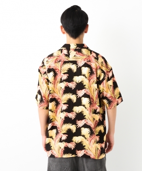 RAGEBLUE（レイジブルー）の「＜reyn spooner×RAGEBLUE＞レーヨン柄シャツ/796150（シャツ/ブラウス・メンズ・ブラック/レッド・MEDIUM/LARGE）」の6枚目の写真