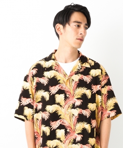 RAGEBLUE（レイジブルー）の「＜reyn spooner×RAGEBLUE＞レーヨン柄シャツ/796150（シャツ/ブラウス・メンズ・ブラック/レッド・MEDIUM/LARGE）」の13枚目の写真