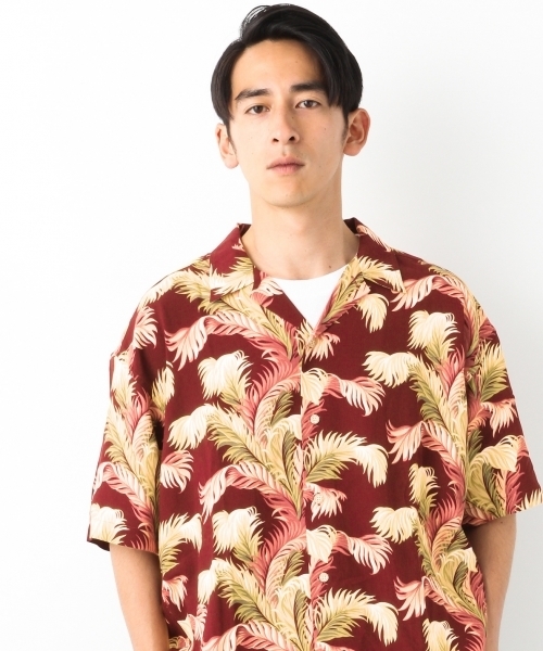 RAGEBLUE（レイジブルー）の「＜reyn spooner×RAGEBLUE＞レーヨン柄シャツ/796150（シャツ/ブラウス・メンズ・ブラック/レッド・MEDIUM/LARGE）」の14枚目の写真