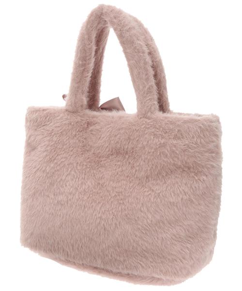 Maison de FLEUR（メゾンドフルール）の「ファーパールリボントートバッグ（トートバッグ・レディース・ベージュ/モカ/グレー/レッド系その他・FREE）」の13枚目の写真