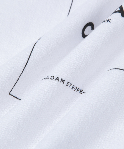 ADAM ET ROPE'(アダムエロペ)の「【CANAL NEWYORK】別注 SQUARE HOODY(パーカー・メンズ・ホワイト/ブラック・M/L/X-LARGE)」の8枚目の写真