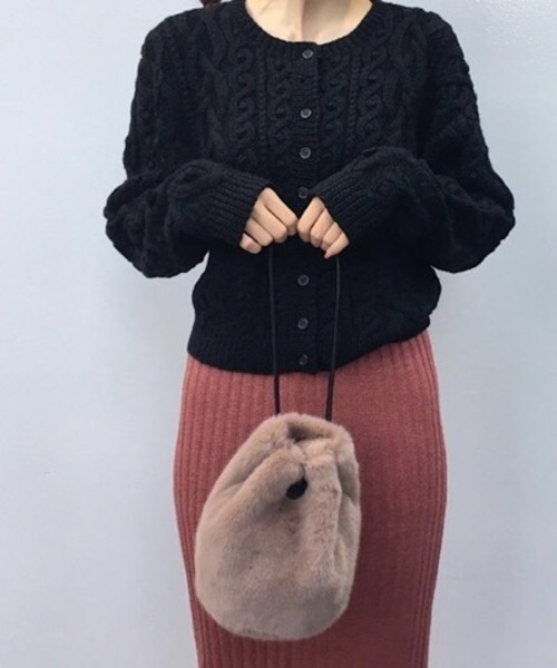 flower（フラワー）の「リトルファーバッグ（ショルダーバッグ・レディース・ベージュ/ブラウン/レオパード・FREE）」の4枚目の写真