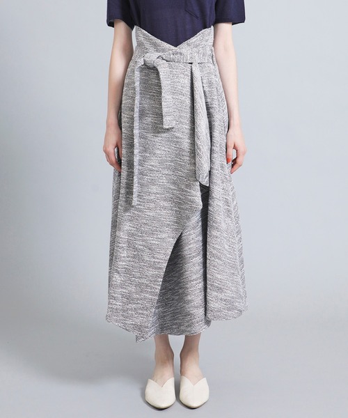 ELIN（エリン）の「【ELIN】《STUDIOUS別注》ラップスカート（スカート・レディース・ブラウン/グレー・38/36）」の7枚目の写真