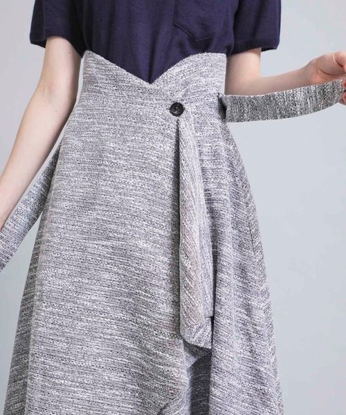 ELIN（エリン）の「【ELIN】《STUDIOUS別注》ラップスカート（スカート・レディース・ブラウン/グレー・38/36）」の18枚目の写真