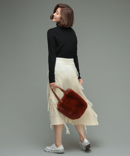 RIVE DROITE（リヴドロワ）の「リュクスエコファートートバッグ（ハンドバッグ・レディース・ブラウン・FREE）」の8枚目の写真