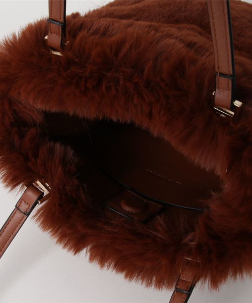 RIVE DROITE（リヴドロワ）の「リュクスエコファートートバッグ（ハンドバッグ・レディース・ブラウン・FREE）」の2枚目の写真