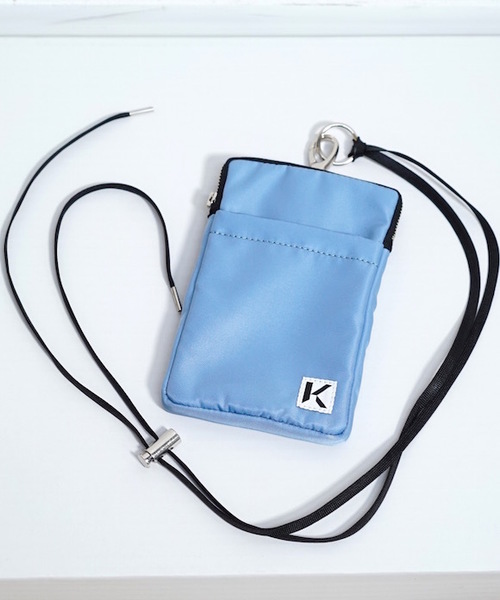 KAIKO（カイコー）の「KAIKO LIMONTA NECK BAG M（ショルダーバッグ・メンズ・ライトグレー/ブラック/サックスブルー・FREE）」の12枚目の写真