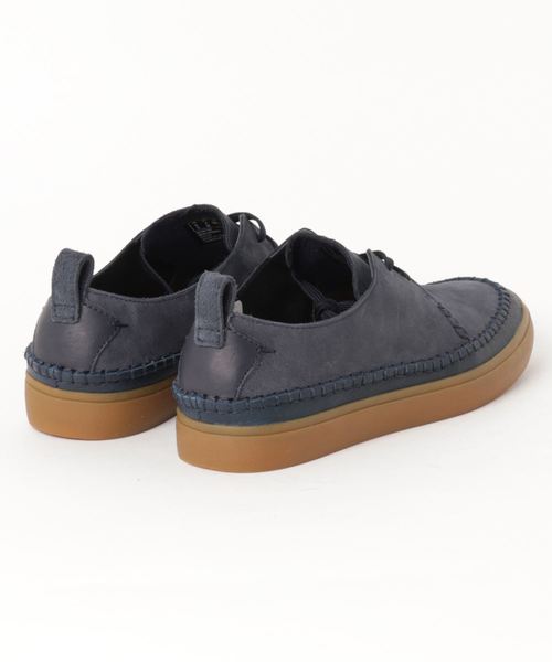 Clarks(クラークス)の「Kessell Craft / ケセルクラフト (ネイビーレザー)(スニーカー・メンズ・ブルー・8/10/9/8.5/9.5/6.5/7/7.5/6)」の2枚目の写真