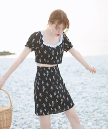 lissi Boutique | スカラップ花柄トップス(シャツ/ブラウス)