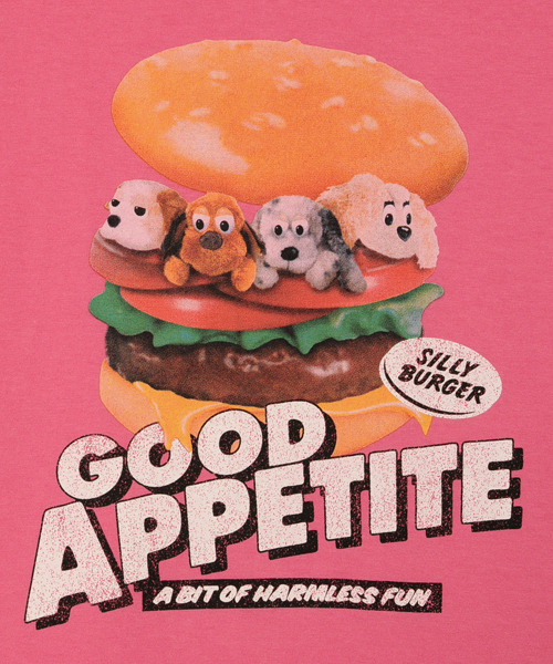 Candy Stripper（キャンディストリッパー）の「SILLY BURGER BIG BIG Tシャツ（Tシャツ/カットソー・レディース・ピンク/ブラック/オフホワイト/ミント/イエロー・2）」の10枚目の写真