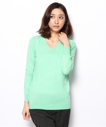 PLST | カシミヤ混Vネック長袖ニット(ニット/セーター)