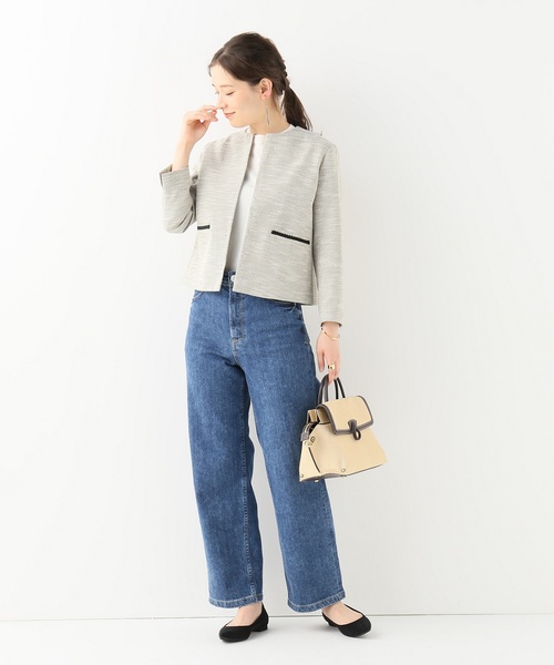 セール】スラブノーカラージャケット◇（ノーカラージャケット）｜IENA