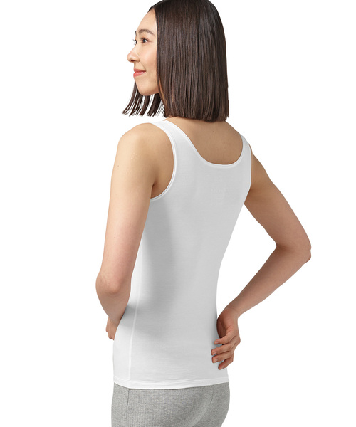 ZOZO（ゾゾ）の「ZOZOAIR COTTON タンクトップ[WOMEN]（その他アンダーウェア/インナー・レディース・ホワイト/ブラック・マルチサイズ）」の5枚目の写真
