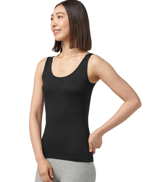 ZOZO（ゾゾ）の「ZOZOAIR COTTON タンクトップ[WOMEN]（その他アンダーウェア/インナー・レディース・ホワイト/ブラック・マルチサイズ）」の6枚目の写真