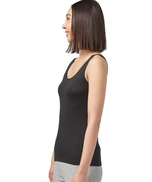 ZOZO（ゾゾ）の「ZOZOAIR COTTON タンクトップ[WOMEN]（その他アンダーウェア/インナー・レディース・ホワイト/ブラック・マルチサイズ）」の7枚目の写真