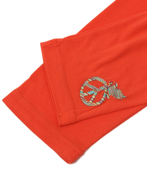 チチカカ（チチカカ）の「ピースインナーレギンス（レギンス/スパッツ・レディース・ブラック/グリーン/ブルー/オレンジ・FREE）」の6枚目の写真