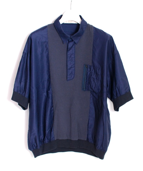 meagratia（メアグラーティア）の「Military polo shirt（ポロシャツ・メンズ・ネイビー/カーキ/ブラウン・3/4/1/2）」の3枚目の写真