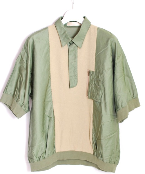 meagratia（メアグラーティア）の「Military polo shirt（ポロシャツ・メンズ・ネイビー/カーキ/ブラウン・3/4/1/2）」の2枚目の写真