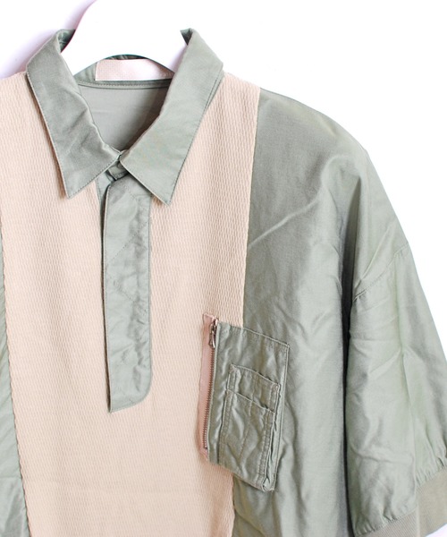 meagratia（メアグラーティア）の「Military polo shirt（ポロシャツ・メンズ・ネイビー/カーキ/ブラウン・3/4/1/2）」の12枚目の写真