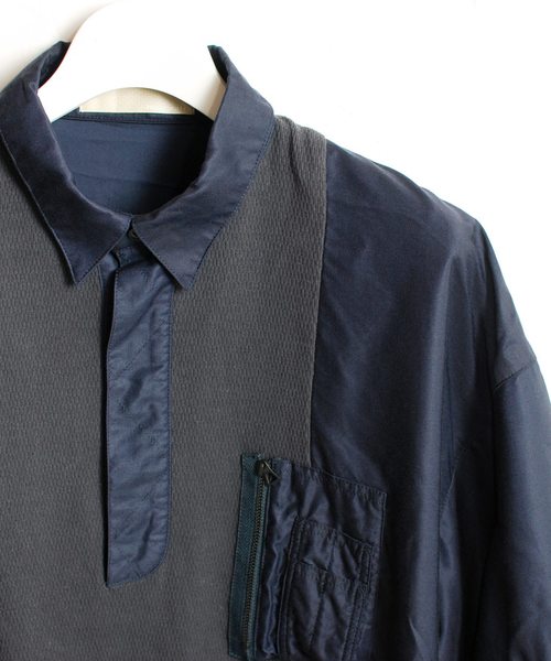 meagratia（メアグラーティア）の「Military polo shirt（ポロシャツ・メンズ・ネイビー/カーキ/ブラウン・3/4/1/2）」の15枚目の写真