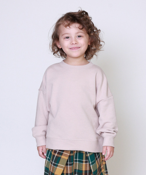 SUNDAYS SUN(サンデイズ サン)の「親子お揃いドルマントレーナー(キッズサイズ)(Tシャツ/カットソー・キッズ・キャメル/モスグリーン/ベージュ/アイボリー・130/80/90/95/100/110/120)」の3枚目の写真