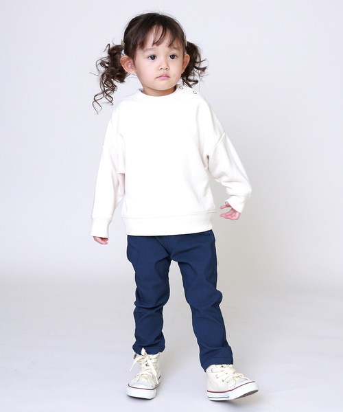 SUNDAYS SUN(サンデイズ サン)の「親子お揃いドルマントレーナー(キッズサイズ)(Tシャツ/カットソー・キッズ・キャメル/モスグリーン/ベージュ/アイボリー・130/80/90/95/100/110/120)」の11枚目の写真