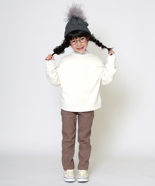 SUNDAYS SUN(サンデイズ サン)の「親子お揃いドルマントレーナー(キッズサイズ)(Tシャツ/カットソー・キッズ・キャメル/モスグリーン/ベージュ/アイボリー・130/80/90/95/100/110/120)」の12枚目の写真