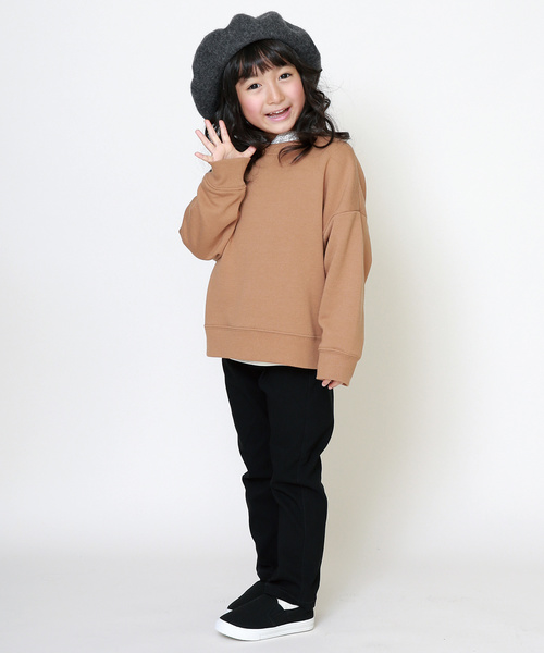 SUNDAYS SUN(サンデイズ サン)の「親子お揃いドルマントレーナー(キッズサイズ)(Tシャツ/カットソー・キッズ・キャメル/モスグリーン/ベージュ/アイボリー・130/80/90/95/100/110/120)」の10枚目の写真